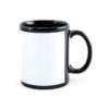 Caneca de Cerâmica para Sublimação Preta com Faixa Branca (TARJA)