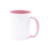 Caneca interior e alça colorida 325ml (Rosa)