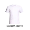 Camiseta  branca para sublimação 100% poliéster